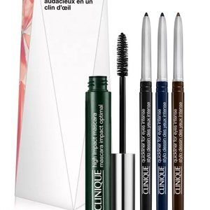Clinique 4-Pc. Bold In A Snap Eyeliner: Black, midnight, Chocolate & Mascara Set